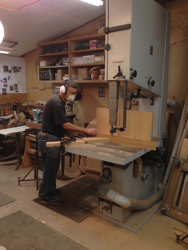 resawing at 36 inch bandsaw